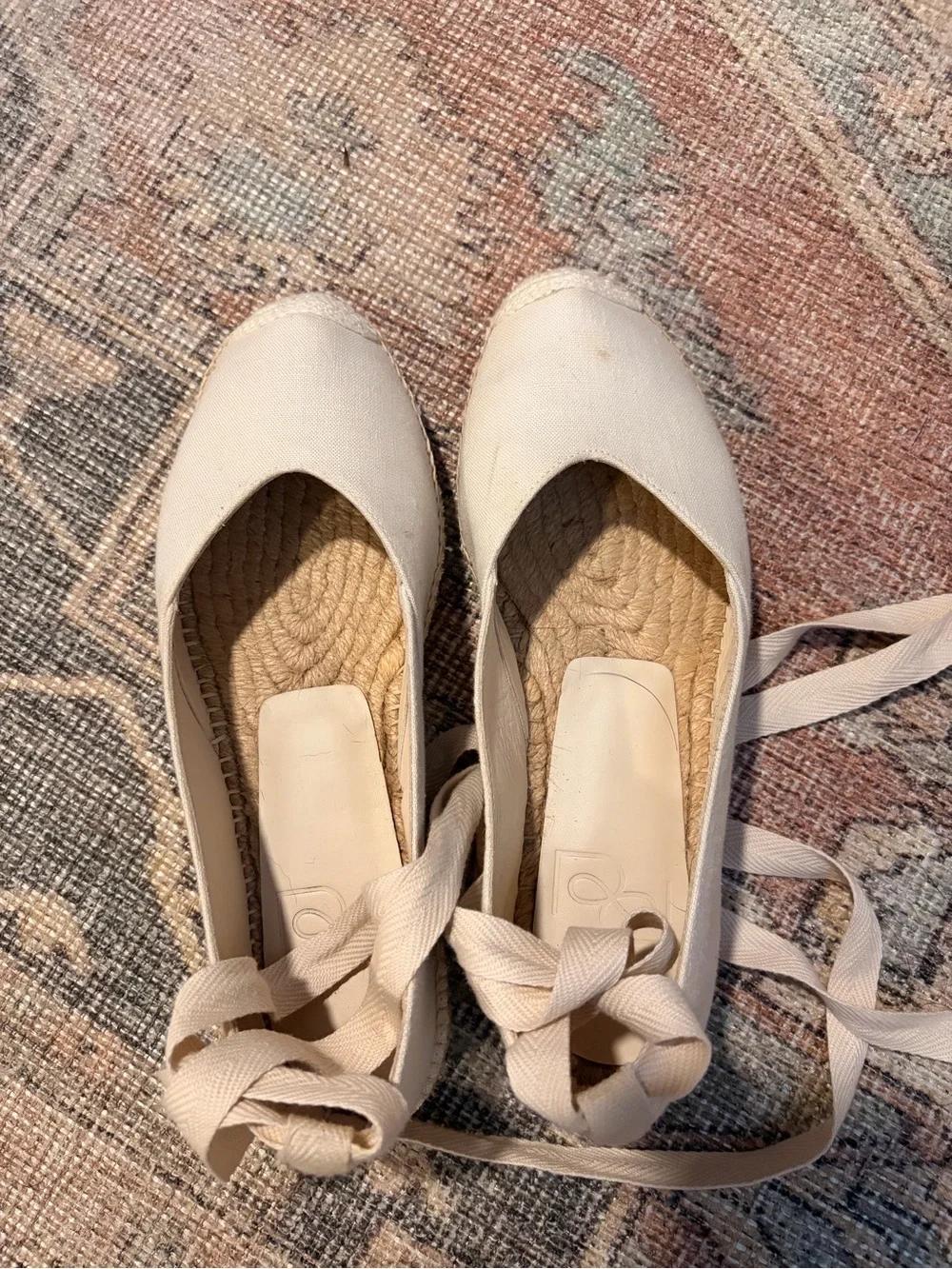 Reformation Lace Up Espadrille Flats size 8